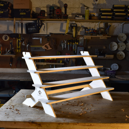 Panther 4-Shelf Wooden Product Stand (80cm Wide)