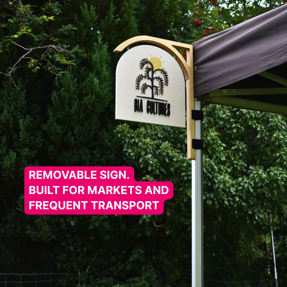 Gazebo Sign – 3D Raised Logo