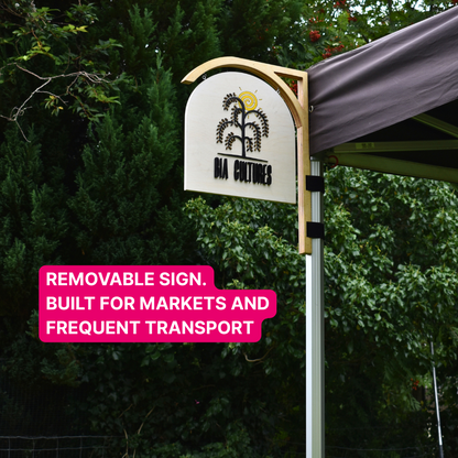 Gazebo Sign – 3D Raised Logo