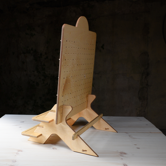 Branded Peg Board Display Stand with Shelves