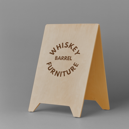 A-Frame Wooden Sidewalk Sign