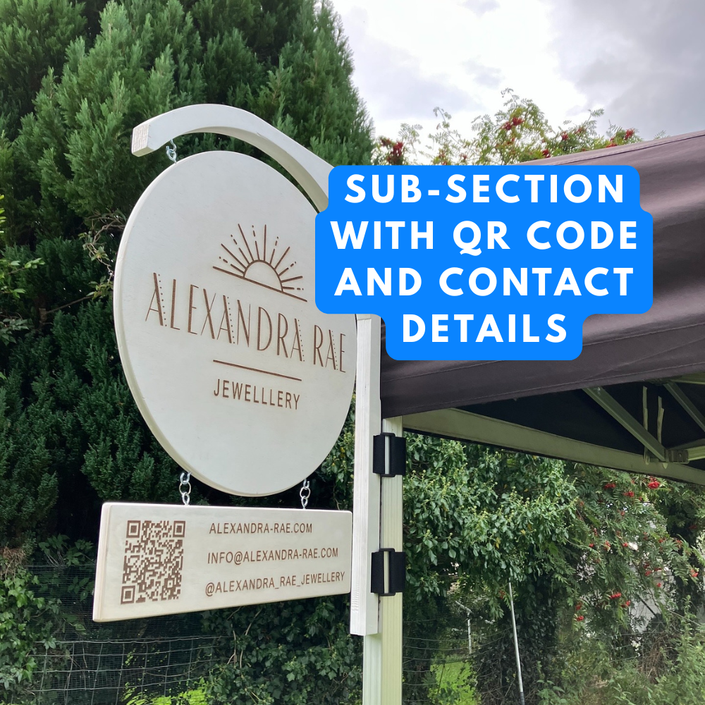 Gazebo Sign – Raised Colour Logo