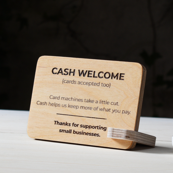 Cash-Welcome Sign | Farmers Market Essential