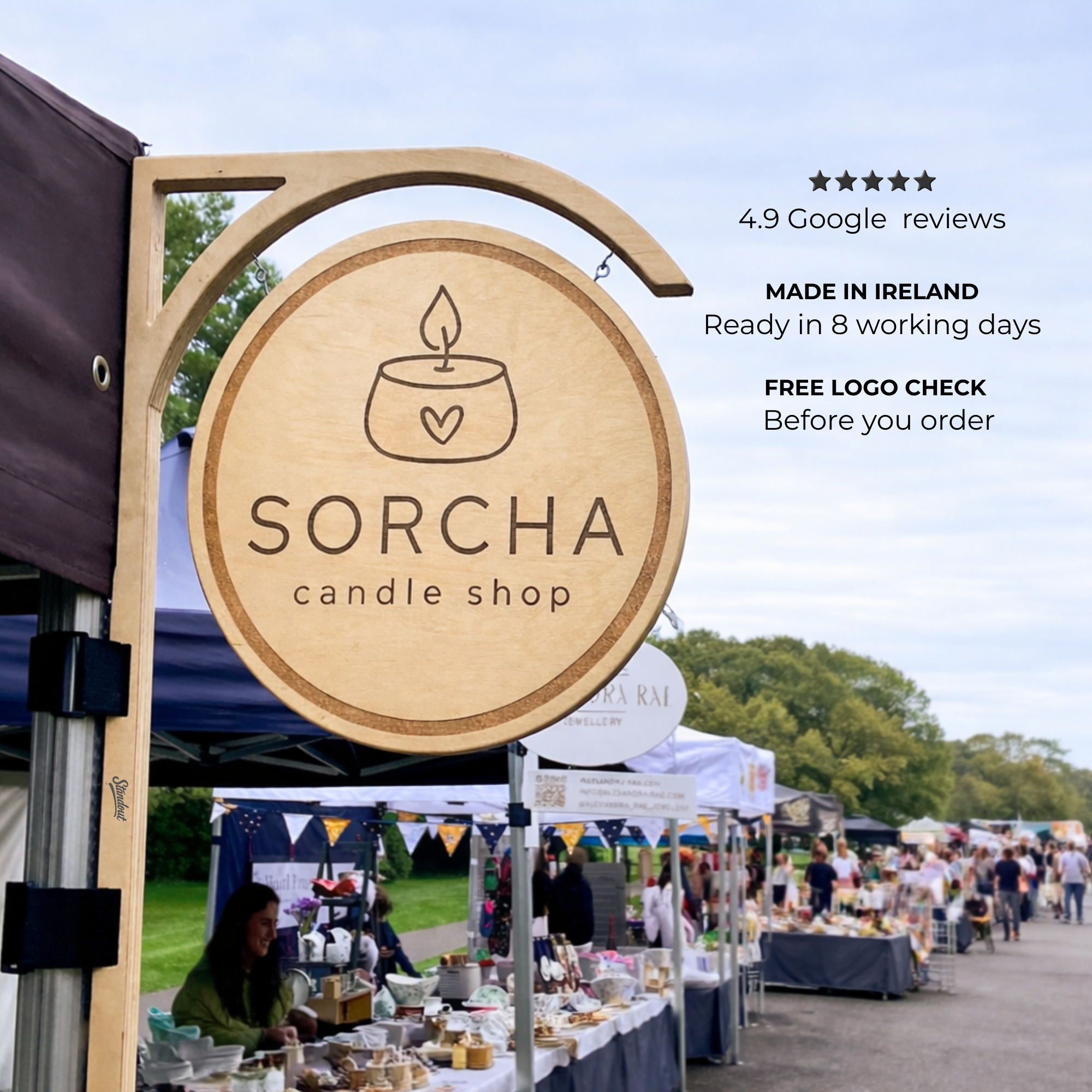 Market Gazebo Logo Sign