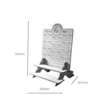 Branded Peg Board Display Stand with Shelves