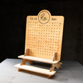 Branded Peg Board Display Stand with Shelves